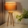 Duolla - Bordslampa WOOD BOHO 1xE27/15W/230V koppar/brun/beige