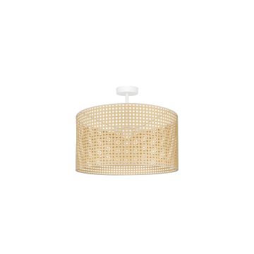 Duolla - Fäst ljuskrona ROLLER RATTAN 1xE27/15W/230V beige