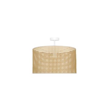 Duolla - Fäst ljuskrona ROLLER RATTAN 1xE27/15W/230V beige