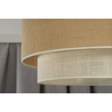 Duolla - Fäst ljuskrona YUTE BOHO 1xE27/15W/230V diameter 45 cm brun/grå