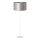 Duolla - Golvlampa CANNES 1xE27/15W/230V 45 cm silver/vit