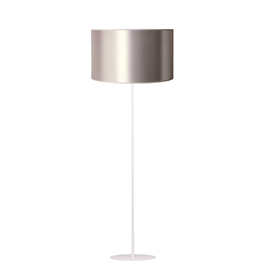 Duolla - Golvlampa CANNES 1xE27/15W/230V 45 cm silver/vit