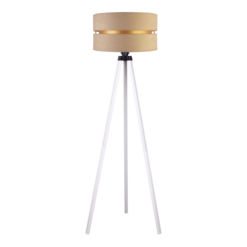 Duolla - Golvlampa DUO 1xE27/60W/230V diameter 44 cm beige/vit