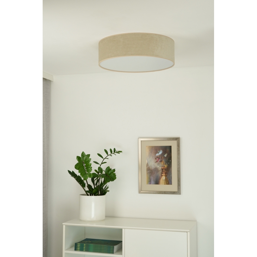 Duolla - LED taklampa CORTINA LED/26W/230V diameter 30 cm 4000K beige