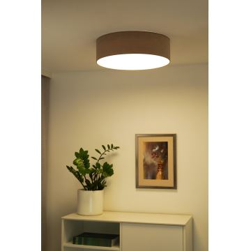 Duolla - LED taklampa CORTINA LED/26W/230V diameter 30 cm 4000K brun