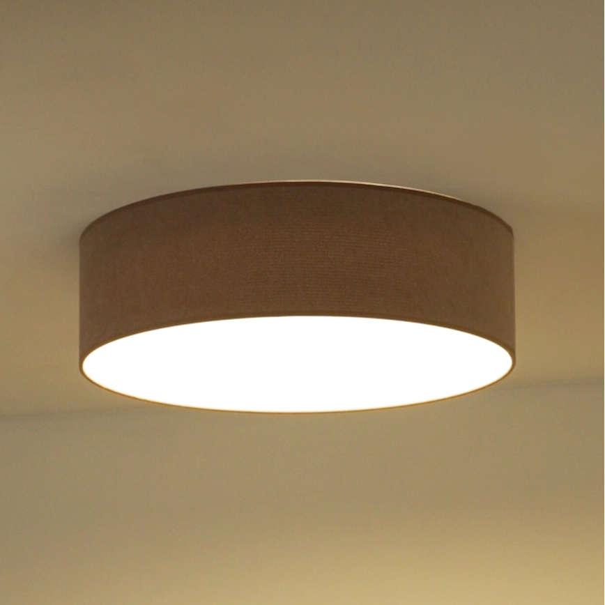 Duolla - LED taklampa CORTINA LED/26W/230V diameter 30 cm 4000K brun