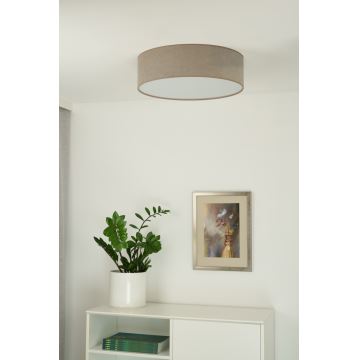 Duolla - LED taklampa CORTINA LED/26W/230V diameter 30 cm 4000K brun