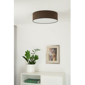 Duolla - LED taklampa CORTINA LED/26W/230V diameter 30 cm 4000K brun