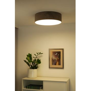 Duolla - LED taklampa CORTINA LED/26W/230V diameter 30 cm 4000K brun