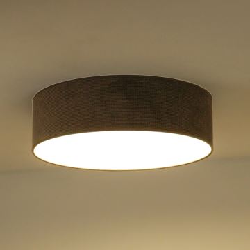 Duolla - LED taklampa CORTINA LED/26W/230V diameter 30 cm 4000K brun