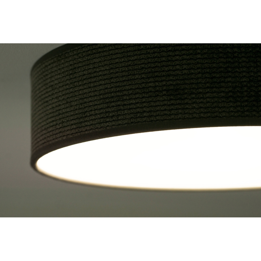 Duolla - LED taklampa CORTINA LED/26W/230V diameter 30 cm 4000K brun