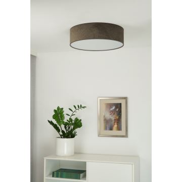 Duolla - LED taklampa CORTINA LED/26W/230V diameter 30 cm 4000K brun