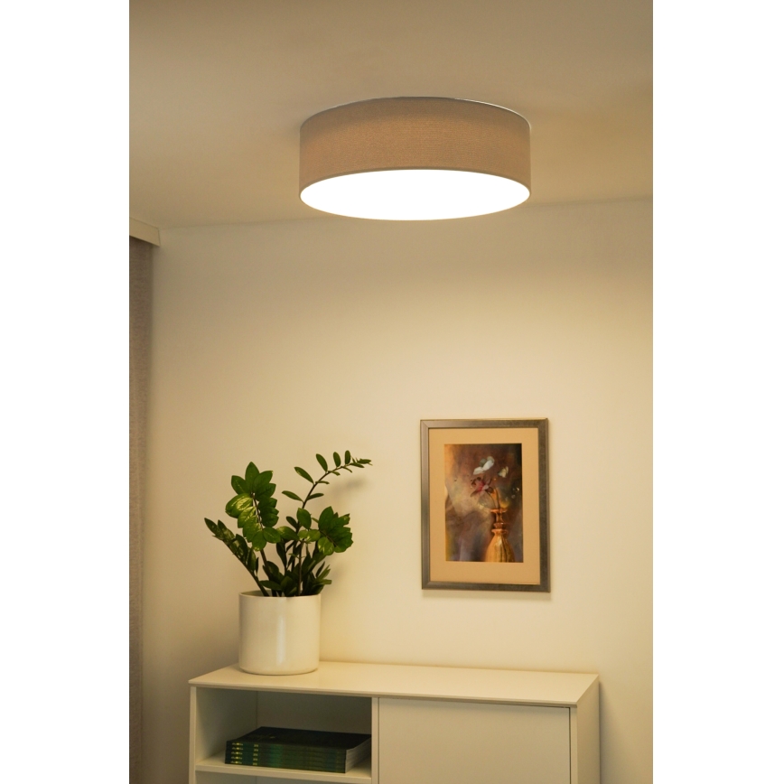 Duolla - LED taklampa CORTINA LED/26W/230V diameter 30 cm 4000K grå