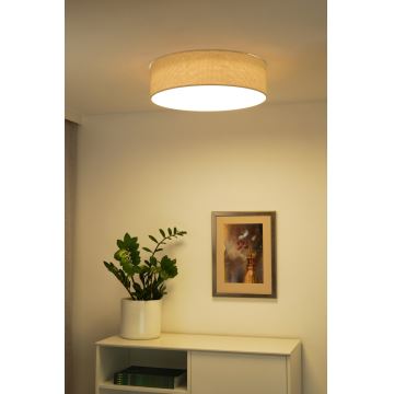 Duolla - LED taklampa CORTINA LED/26W/230V diameter 30 cm 4000K grädde