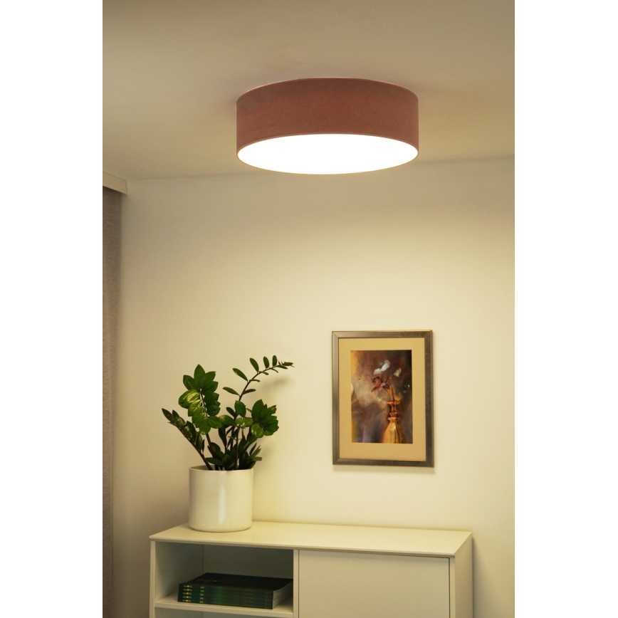 Duolla - LED taklampa CORTINA LED/26W/230V diameter 30 cm 4000K rosa