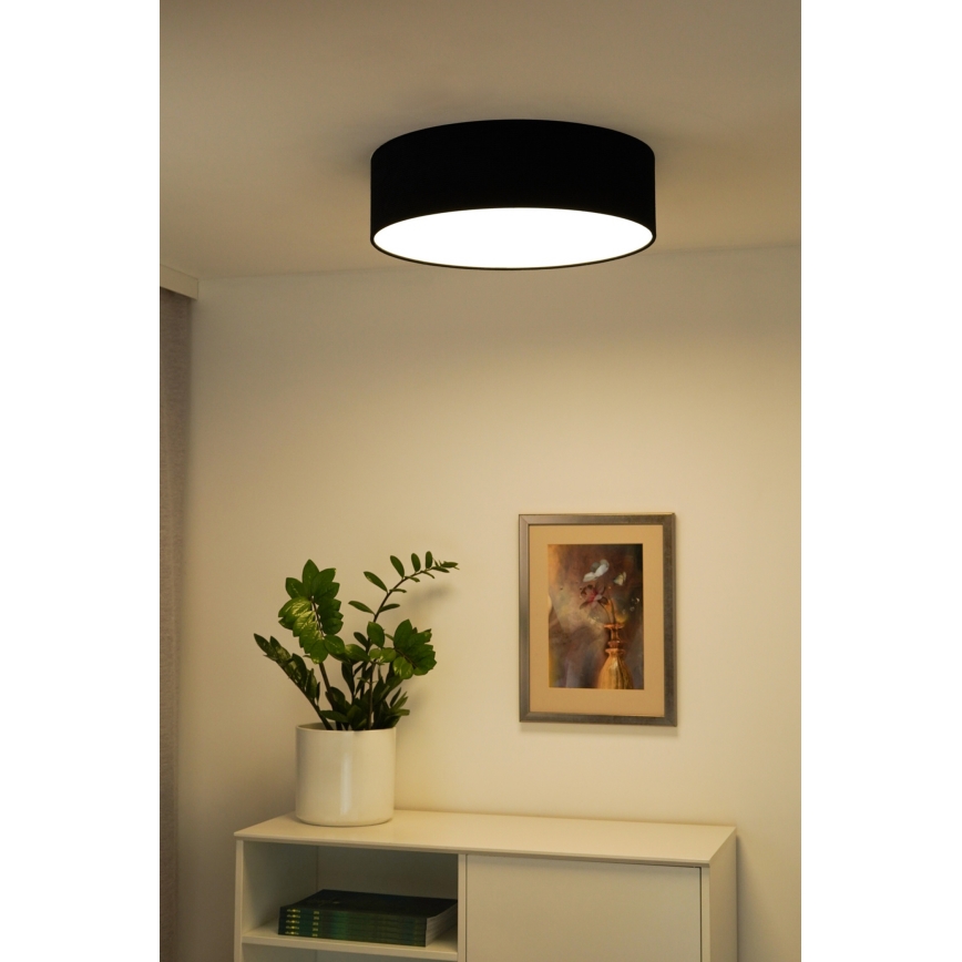 Duolla - LED taklampa CORTINA LED/26W/230V diameter 30 cm 4000K svart