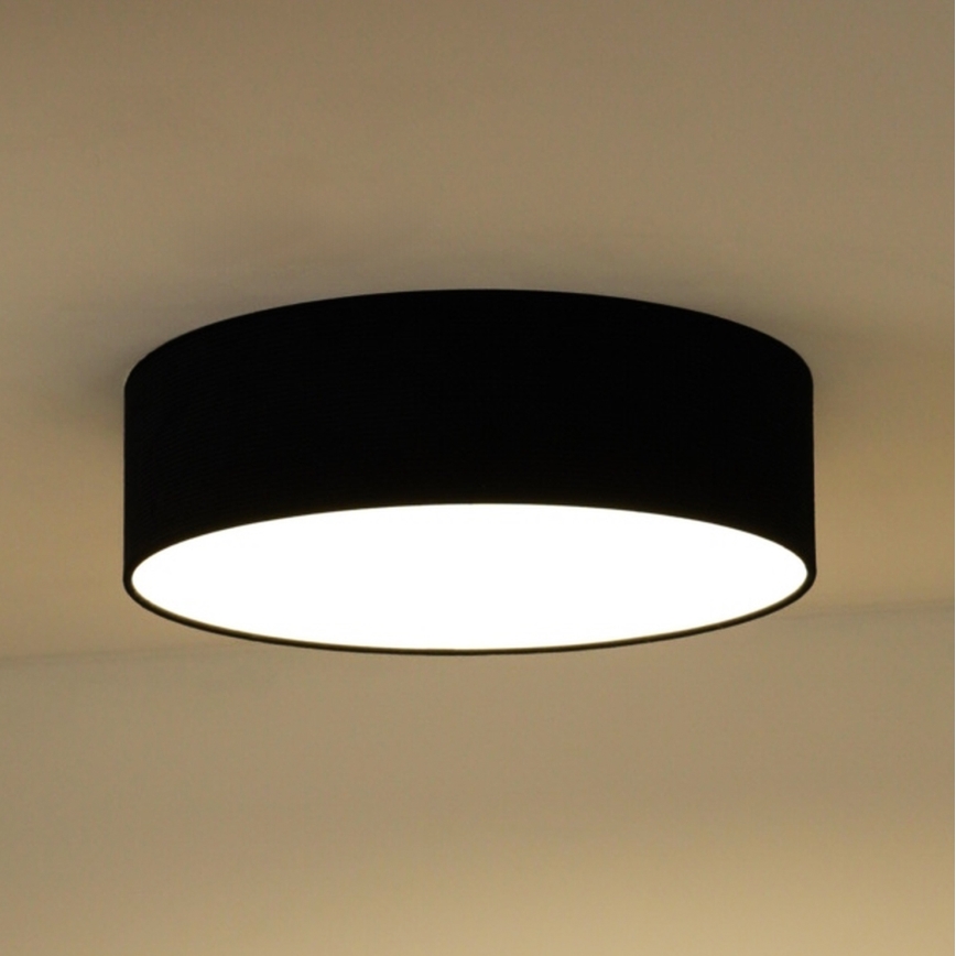 Duolla - LED taklampa CORTINA LED/26W/230V diameter 30 cm 4000K svart