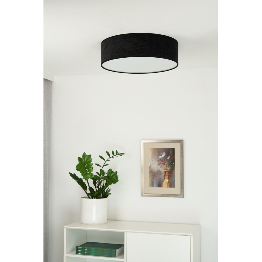 Duolla - LED taklampa CORTINA LED/26W/230V diameter 30 cm 4000K svart