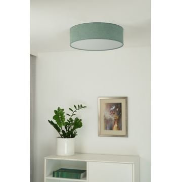 Duolla - LED taklampa CORTINA LED/26W/230V diameter 30 cm 4000K turkos