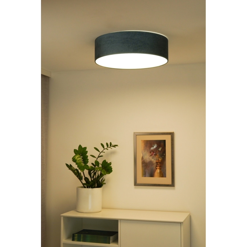 Duolla - LED taklampa CORTINA LED/26W/230V diameter 30 cm 4000K turkos