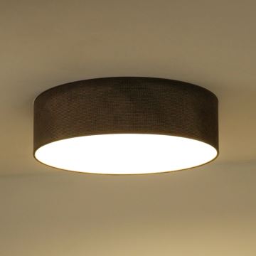 Duolla - LED taklampa CORTINA LED/26W/230V diameter 45 cm 4000K brun