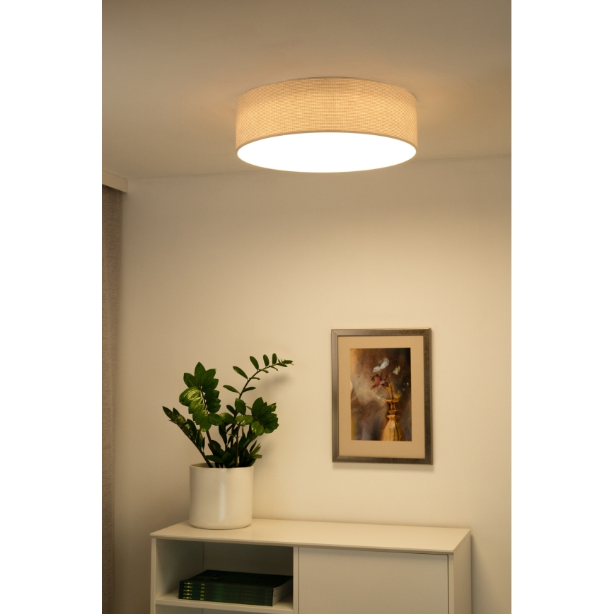 Duolla - LED taklampa CORTINA LED/26W/230V diameter 45 cm 4000K grädde