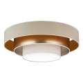 Duolla - LED taklampa LUNETA LED/26W/230V diameter 60 cm 4000K beige/guld/grädde