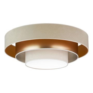 Duolla - LED taklampa LUNETA LED/26W/230V diameter 60 cm 4000K beige/guld/grädde