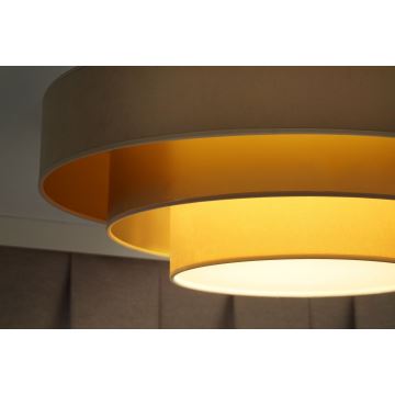 Duolla - LED taklampa LUNETA LED/26W/230V diameter 60 cm 4000K beige/guld/grädde