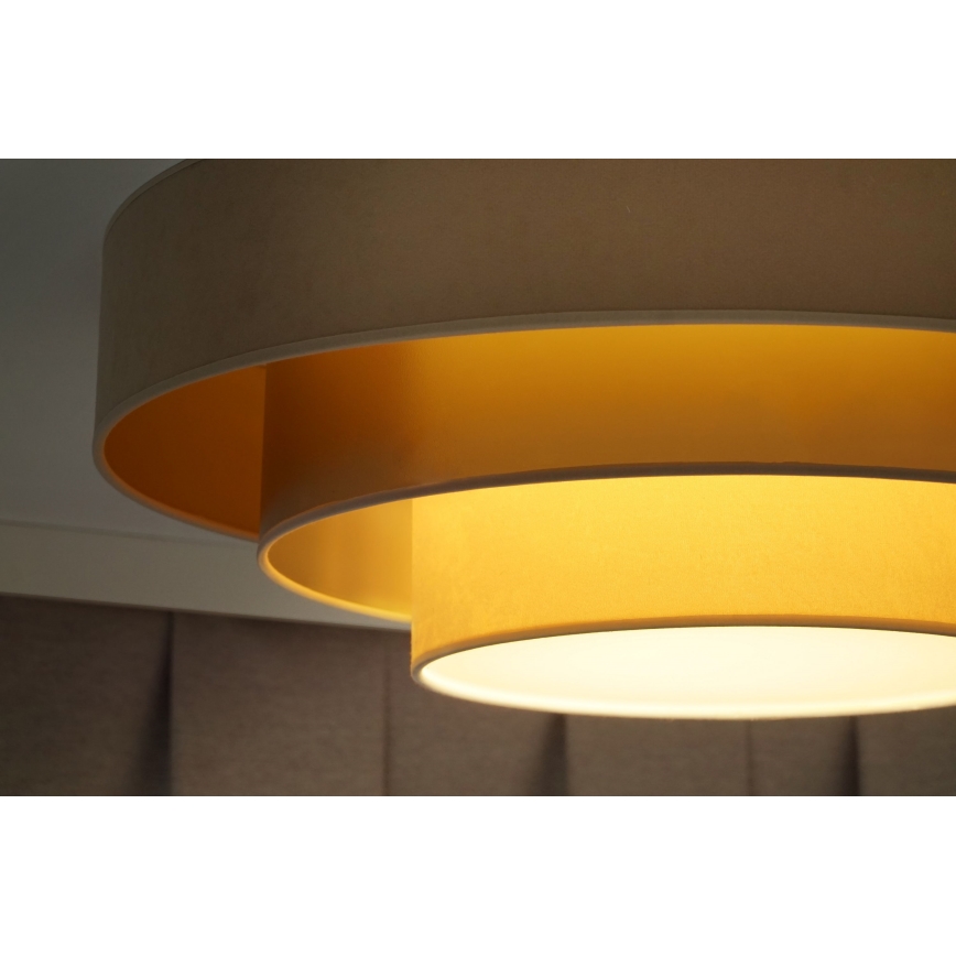 Duolla - LED taklampa LUNETA LED/26W/230V diameter 60 cm 4000K beige/guld/grädde