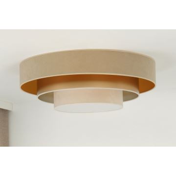 Duolla - LED taklampa LUNETA LED/26W/230V diameter 60 cm 4000K beige/guld/grädde