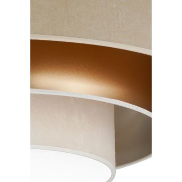 Duolla - LED taklampa LUNETA LED/26W/230V diameter 60 cm 4000K beige/guld/grädde