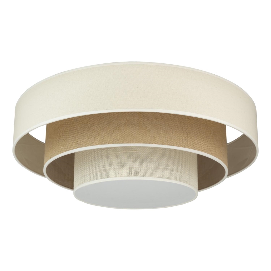 Duolla - LED taklampa LUNETA LED/26W/230V diameter 60 cm 4000K grädde/brun