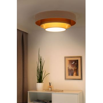 Duolla - LED taklampa LUNETA LED/26W/230V diameter 60 cm 4000K grädde/guld/beige