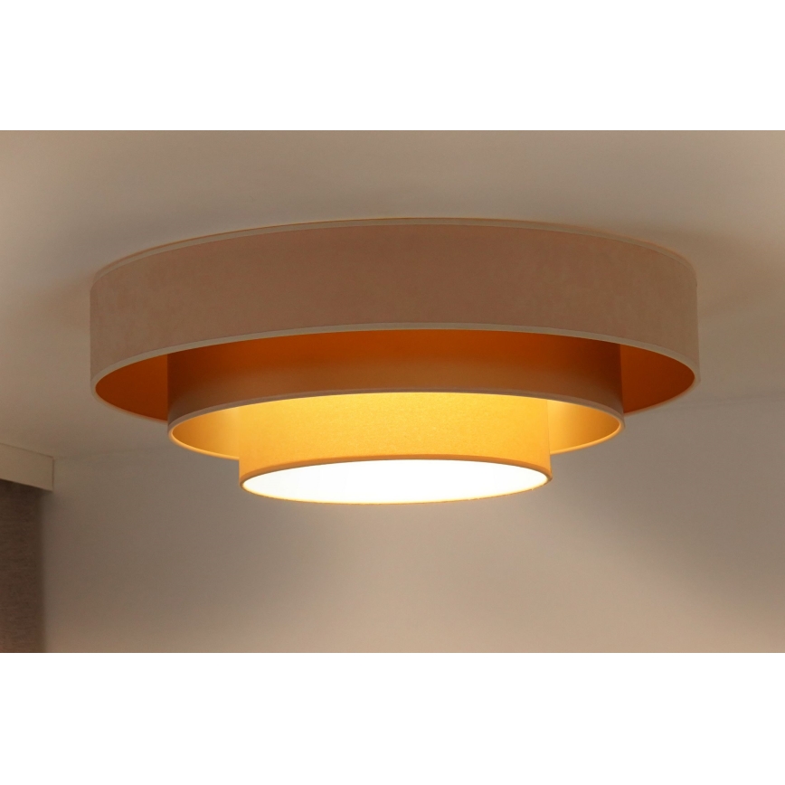 Duolla - LED taklampa LUNETA LED/26W/230V diameter 60 cm 4000K grädde/guld/beige