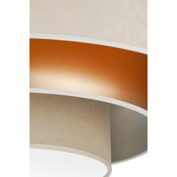 Duolla - LED taklampa LUNETA LED/26W/230V diameter 60 cm 4000K grädde/guld/beige