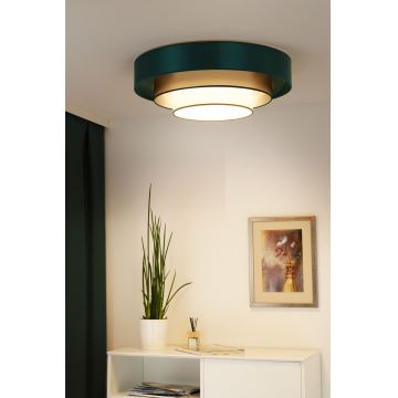 Duolla - LED taklampa LUNETA LED/26W/230V diameter 60 cm 4000K grön/guld/vit