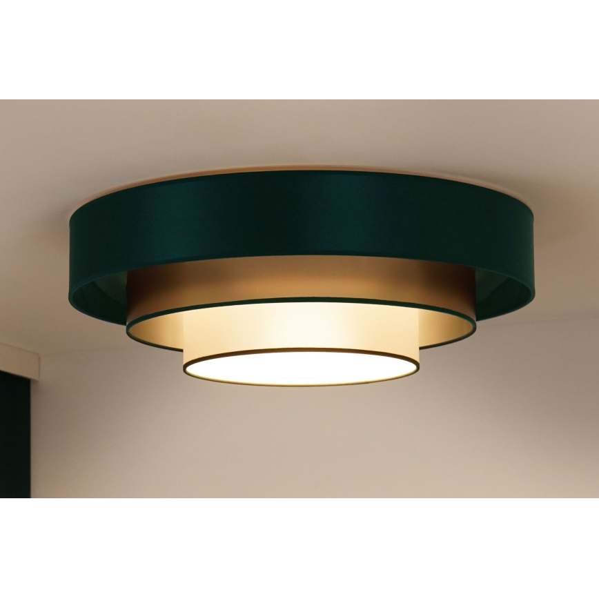 Duolla - LED taklampa LUNETA LED/26W/230V diameter 60 cm 4000K grön/guld/vit