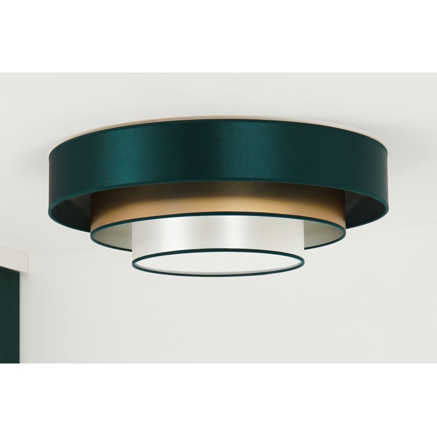 Duolla - LED taklampa LUNETA LED/26W/230V diameter 60 cm 4000K grön/guld/vit