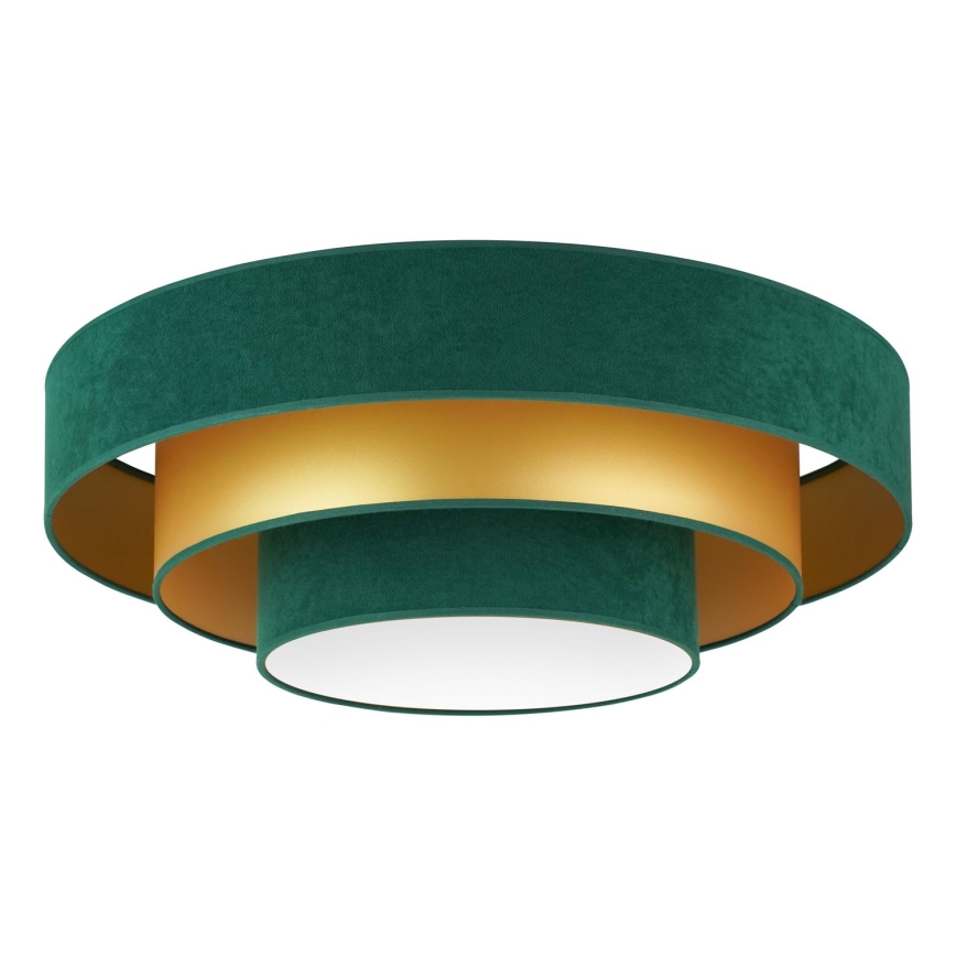 Duolla - LED taklampa LUNETA LED/26W/230V diameter 60 cm 4000K grön/guld