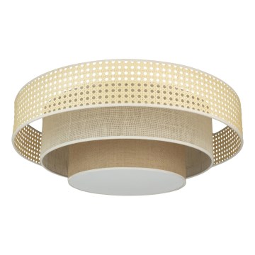 Duolla - LED taklampa LUNETA LED/26W/230V diameter 60 cm 4000K rotting/beige/brun