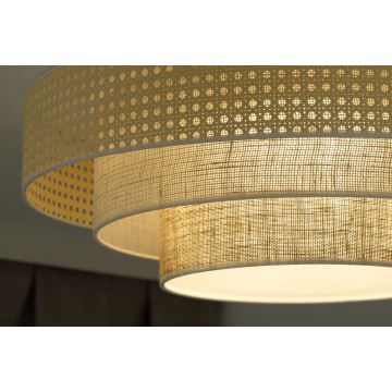 Duolla - LED taklampa LUNETA LED/26W/230V diameter 60 cm 4000K rotting/beige/brun