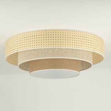 Duolla - LED taklampa LUNETA LED/26W/230V diameter 60 cm 4000K rotting/beige/brun