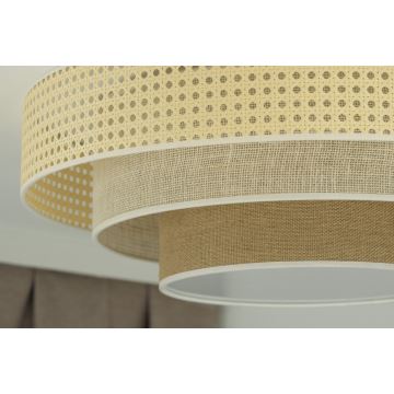 Duolla - LED taklampa LUNETA LED/26W/230V diameter 60 cm 4000K rotting/beige/brun