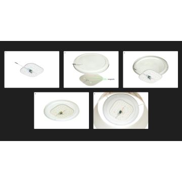 Duolla - LED taklampa LUNETA LED/26W/230V diameter 60 cm 4000K rotting/beige/brun