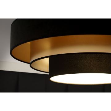 Duolla - LED taklampa LUNETA LED/26W/230V diameter 60 cm 4000K svart/guld