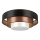 Duolla - LED taklampa LUNETA LED/26W/230V diameter 60 cm 4000K svart/koppar/vit