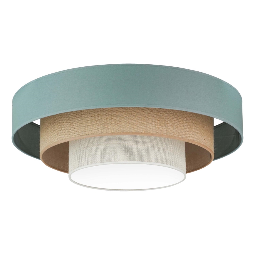 Duolla - LED taklampa LUNETA LED/26W/230V diameter 60 cm 4000K turkos/beige/grädde