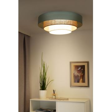 Duolla - LED taklampa LUNETA LED/26W/230V diameter 60 cm 4000K turkos/beige/grädde