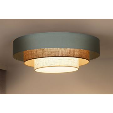 Duolla - LED taklampa LUNETA LED/26W/230V diameter 60 cm 4000K turkos/beige/grädde